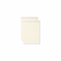 Kate Spade New York Notepad Folio Refill Set of 2, Letter Size Pads with 50 Lined Sheets Each, Cream