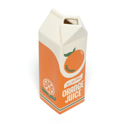 bando Vintage Inspired Rise and Shine Decorative ceramic Vase, Unique HomeKitchenOffice Accent, Orange Juice