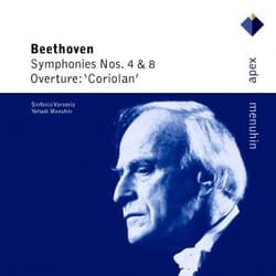 Warner Music Yehudi Menuhin - Symphonies Nos. 4 & 8 Overture 'Coriolan', CD Classic