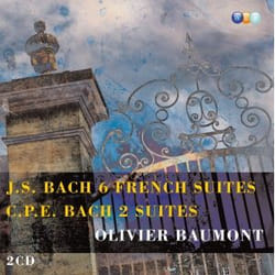 Warner Music Olivier Baumont - JS Bach: 6 French Suites & CPE Bach: 2 Suites, 2CD CD Classic