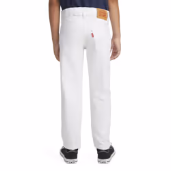 Levi's Boys' 502 Regular Taper Fit Performance Jeans  White  7X