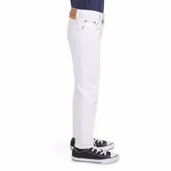 Levi's Boys' 502 Regular Taper Fit Performance Jeans  White  12