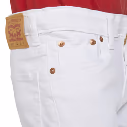 Levi's Boys' 502 Regular Taper Fit Performance Jeans  White  16