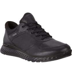 , Black) Ecco Womens Exostride Low Gore-Tex Leather Walking Hiking Shoes Trainers - Black - 4.5 UK (37EU