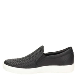 ECCO womens Soft 7 Woven Slip on 2.0 Sneaker  Black  8-8.5 US
