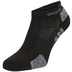 ECCO Adults Tour Lite Compression Cushioning Sports Golf No Show Ankle Socks - 2.5-5.5 UK, Black