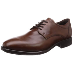 ECCO mens Citytray Plain Toe Tie Oxford  Cognac  9-9.5 US