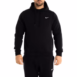 Nike 611457 Mens Fleece Hoodie Swoosh Logo - Black, S