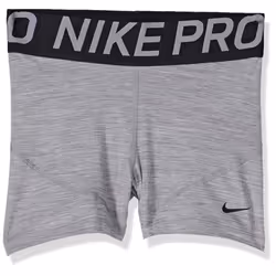 Nike Women's Pro 3"""" Training Short (Gunsmoke/Heather/Black/Black  X-S