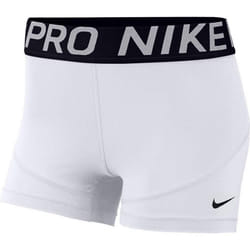 Nike Women's Pro 3"""" Training Short (White/Black/Black  Small)