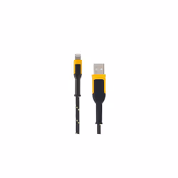 Reinforced Braided Cable for Lightning, 10 feet, 3 feet, Black with Yellow