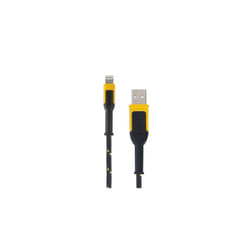 Reinforced Braided Cable for Lightning, 10 feet, 3 feet, Black with Yellow