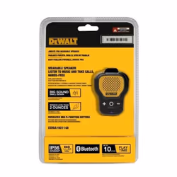Dewalt Bluetooth Speaker Jobsite Pro Dust and Water Resistant DEWPA-190-1148-DW
