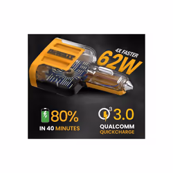 Dewalt 141 9009 DWG 4-Port Mobile USB PD Charger 60W DWT1419009