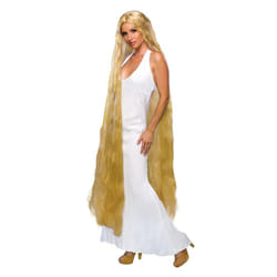 60" Long Blonde Lady Godiva Wig - Rubies Official Adults One Size -  lady godiva blonde wig long rubies official adults one size