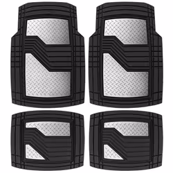 CAT BDK Heavy Duty Rubber Floor Mats for Car SUV Truck & Van-All Weather Protection  Front & Rear with Heelpad & Anti-Slip Ni ...