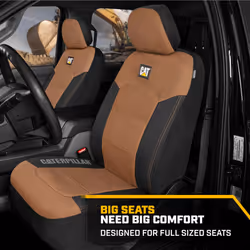 Cat MeshFlex Automotive Seat Covers for Cars Trucks and SUVs (Set of 2) - Beige Car Seat Covers for Front Seats  Truck Seat Protectors with Comfortabl
