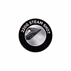 Russell Hobbs 27000 Steam Iron, 3100 W, 350 milliliters, Black