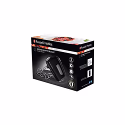 Russell Hobbs 24672 Desire Hand Mixer, Electric Hand Whisk and Dough Mixer Attachments, Matte Black, 350 W