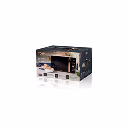 Tower T24021W Digital Microwave with 60-Minute Timer and 8 Autocook Settings, 20L, 800W White and Rose Gold