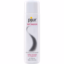 pjur WoMan, 100 ml, 100 g, Silicone-based lubricant, Vaginal, Cyclopentasiloxane, Dimethicone, Dimethiconol., CE