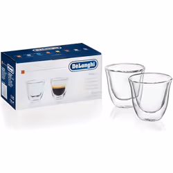 Delonghi 5513214591 Espresso Thermo Glasses - Pack of 2