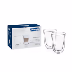 Delonghi 5513214611 Latte Macchiato Thermo Glasses - Pack of 2
