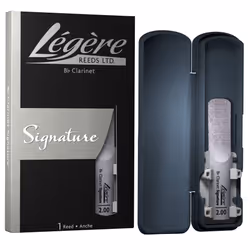 L?gre Reeds - Bb Clarinet Reed  Signature  Strength 2.00 (BBSS2.00) - Premium Synthetic Woodwind Reed
