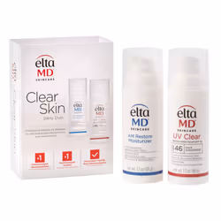 EltaMD Clear Skin Daily Duo Sensitive Skin Kit AM Restore Facial Moisturizer and UV Clear Face Sunscreen Set Helps Calm Ros ...