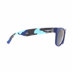Polaroid Kids Sunglasses P0300 T6D Y2 Blue Camouflage Grey Polarized