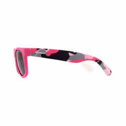 Polaroid Kids Sunglasses P0300 TCS Y2 Pink Camo Grey Polarized