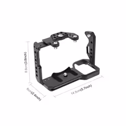 For Sony ILME-FX30 / FX3 PULUZ Metal Camera Cage Stabilizer Rig with NOTA Slider(Black)