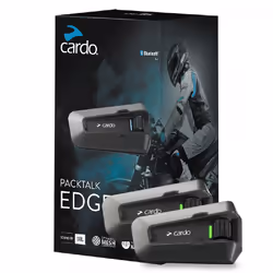 Cardo PT200101 motorcycle intercom 2 channels 1600 m Black