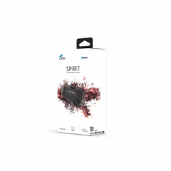 Cardo Spirit, 2 channels, 400 m, USB Type-C, -20 - 55 °C, Black, Waterproof