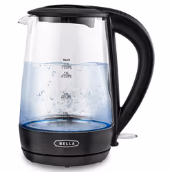 1.7 Liter Glass Electric Kettle, Quickly Boil 7 Cups of Water in 6-7 Minutes, Soft Blue LED Lights Illuminate While