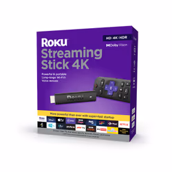 Roku Streaming Stick 4K, 4K Ultra HD, 3840 x 2160 pixels, 480p, 720p, 1080p, 2160p, DTS Digital Surround, 1.5 A, 5 V