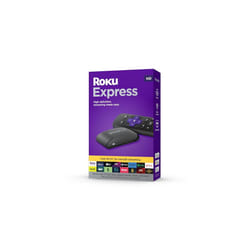 Express (New, 2023) HD Streaming Device with High-Speed HDMI Cable and Standard Remote (No TV Controls), Guided Setup and Fast Wi-Fi