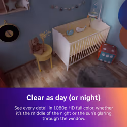 Roku New Indoor Camera 2024 - Home Security - 1-Pack - Wired Security Camera & Pet Monitor with 1080p HD Color Night Vision  Works with Alexa & Google