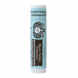 Moon Valley Organics Beeswax Lip Balm for Moisturizing Lips and Cuticles COOL MINT VANILLA 1Pack