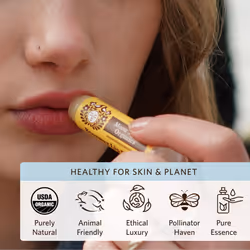 Moon Valley Organics Beeswax Lip Balm for Moisturizing Lips and Cuticles COOL MINT VANILLA  1Pack
