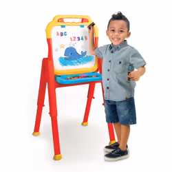 Crayola Triple-The-Fun Art Easel  Toddler Easel  Chalk Board  Magnetic Easel  Painting Set  Art Set  Arts & Crafts Kit  Gifts ...