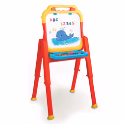 Crayola Triple-The-Fun Art Easel  Toddler Easel  Chalk Board  Magnetic Easel  Painting Set  Art Set  Arts & Crafts Kit  Gifts for Kids  Ages 3+