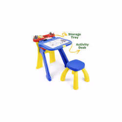 Crayola: Triple-The-Fun Art Studio - Converts Into Activity Desk  Includes Stool  Magnetic Dry Erase Board  Ages 3+