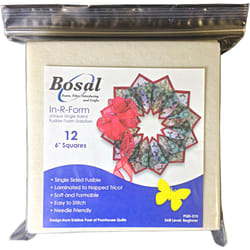 Bosal In-R-Foam Single-Sided Fusible Foam Stabilizer-6"X6" 12/Pkg