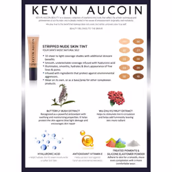 Kevyn Aucoin Stripped Nude Skin Tint  ST 09 (Deep) shade: Tinted makeup foundation with blue light protection. Sheer to light coverage. Blurs imperfec