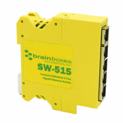 Brainboxes SW-515, Unmanaged, Gigabit Ethernet (10/100/1000), Rack mounting