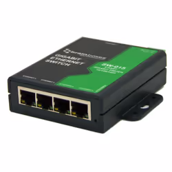 Brainboxes SW-015 network switch Unmanaged Gigabit Ethernet (10/100/1000) Black, Green