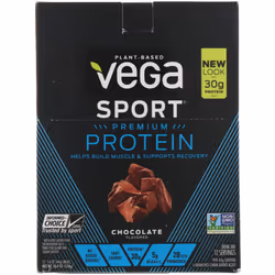 Vega, Protein, Chocolate, 12 Pack, 1.6 oz (44 g) Each