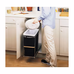 simplehuman CW1124 kitchen waste separation system Black - Additional view 2