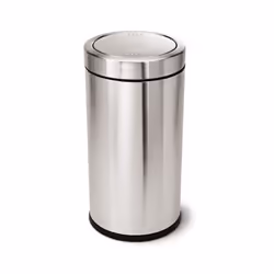 simplehuman CW1442, 55 L, Round, Stainless steel, Stainless steel, Manual, Stainless steel